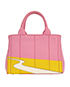 Canapa Desert Motif Patch Tote, back view